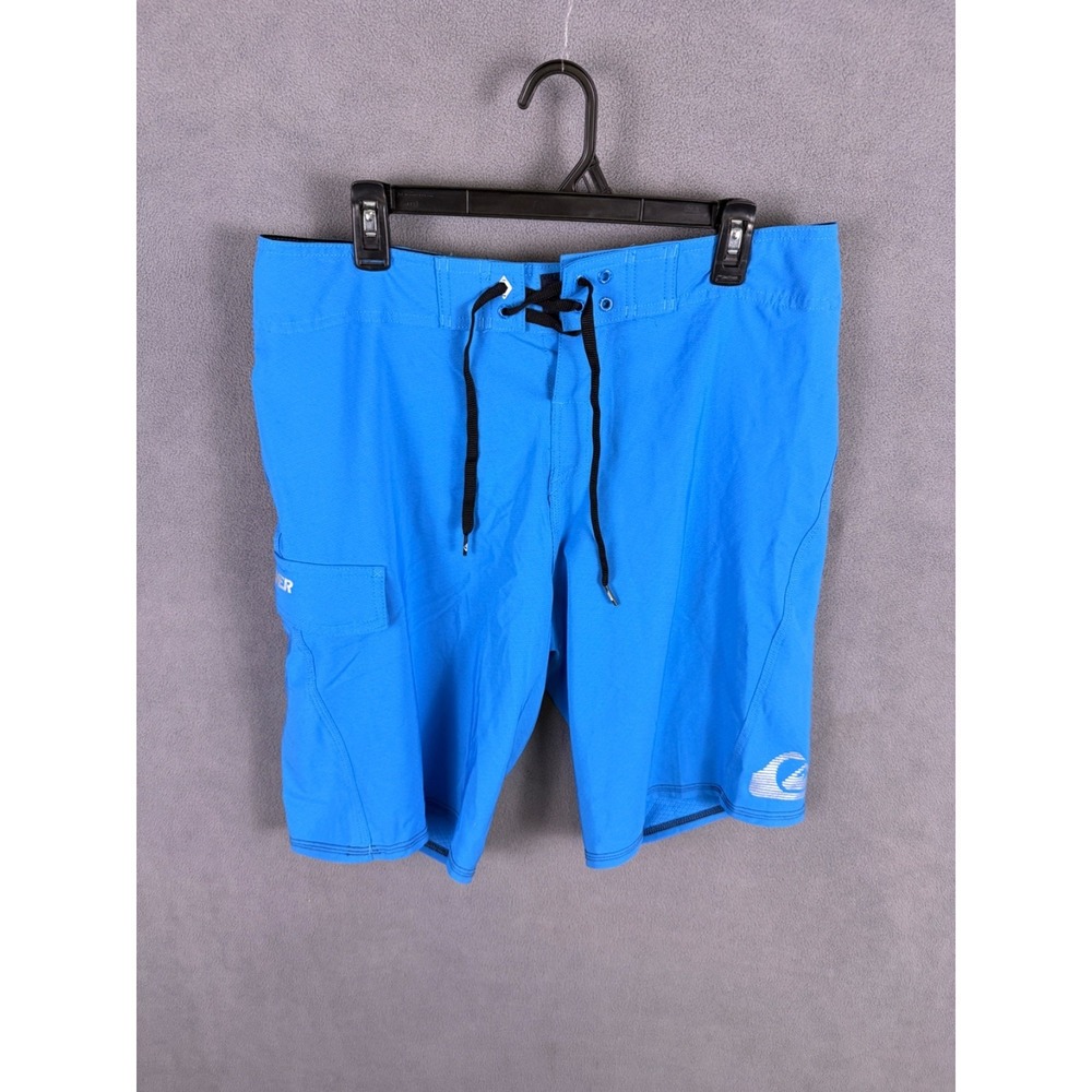 Quiksilver Mens Board Shorts 32 Blue Polyester Cargo Pocket